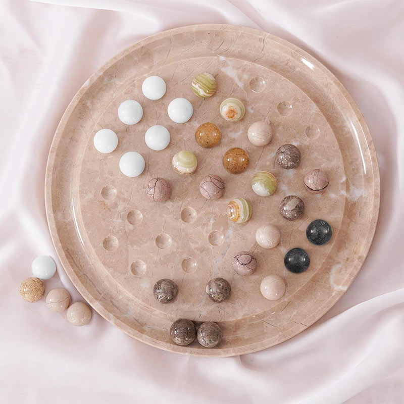 10" Marble Solitaire 2 Player Game - Board Game For Adults-6