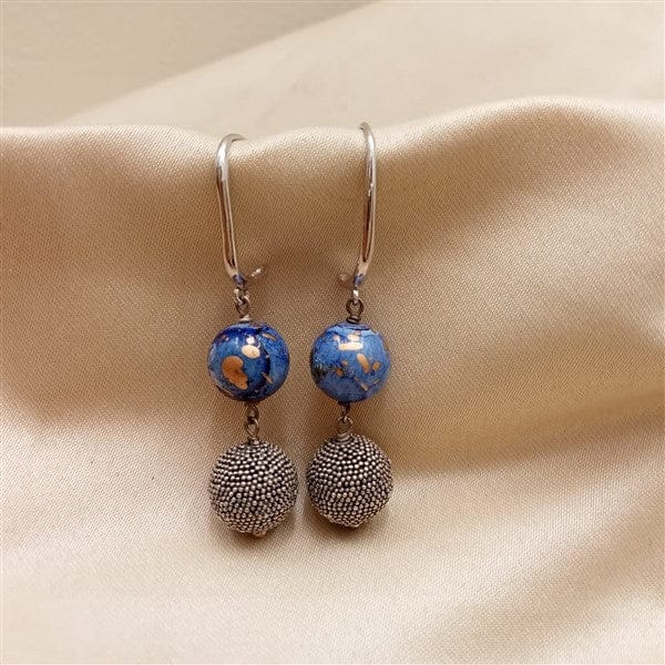 Ball Hoop Earrings-0