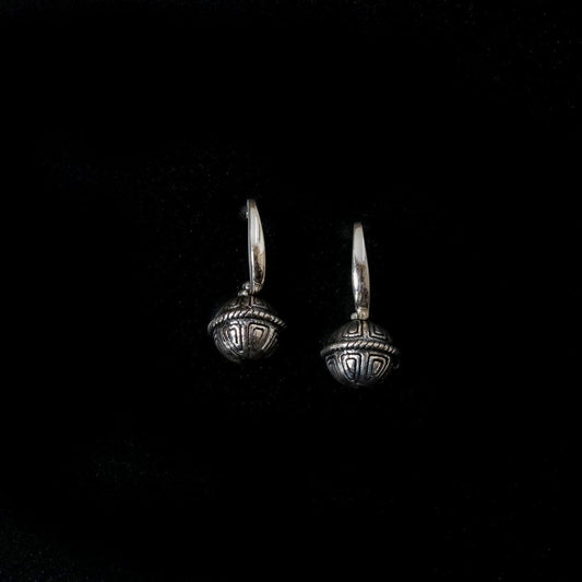Carved Beads Earrings-1