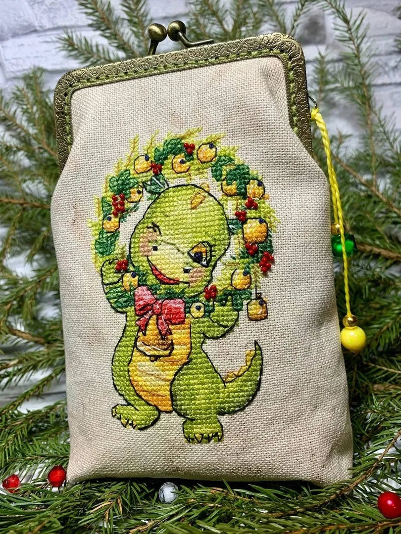 A dragon with a wreath - PDF Cross Stitch Pattern-4