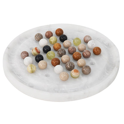 10" Marble Solitaire 2 Player Game - Board Game For Adults-1