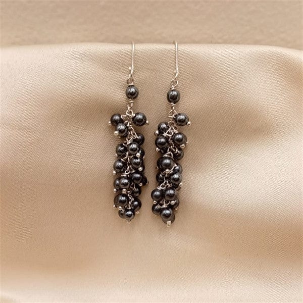 Black Metal Earrings-0