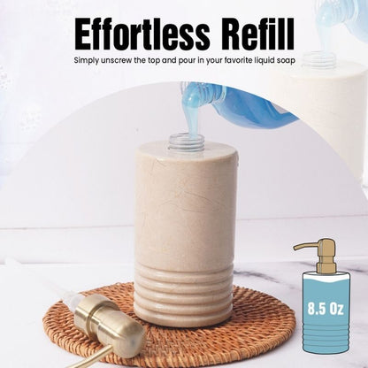 7.5 Marble Soap Dispenser For Dish & Hand Soap Dispenser Bathroom Accessories - Hand Sanitizer-4
