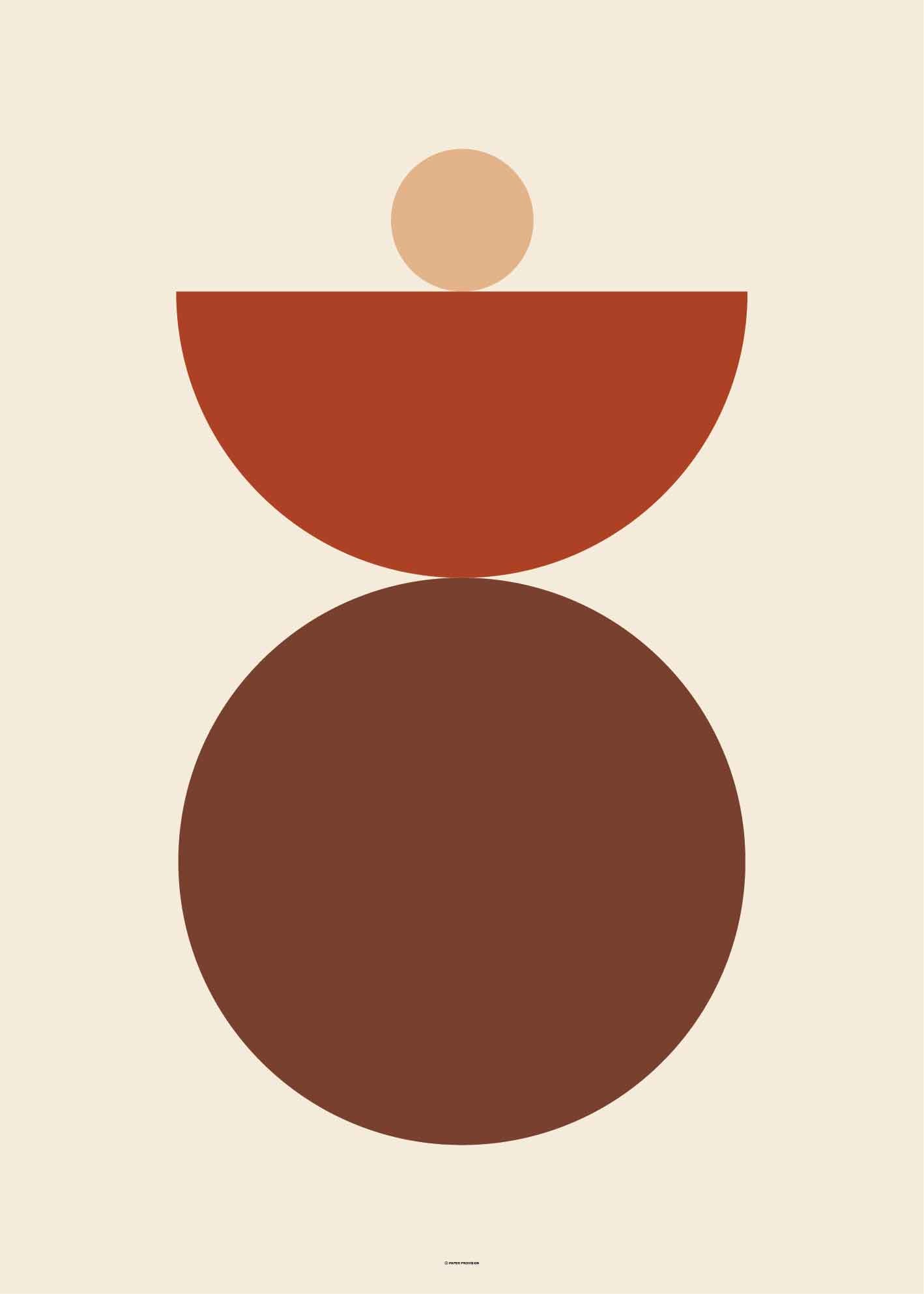 Abstract Shapes Vintage Red-3