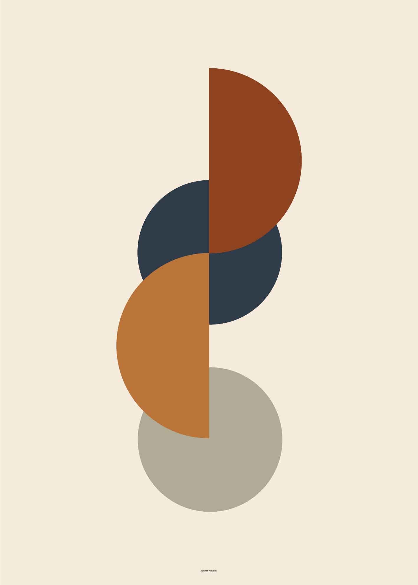 Abstract Shapes Vintage Tones 2-3