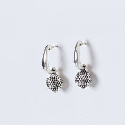 Carved Bead Earrings-1