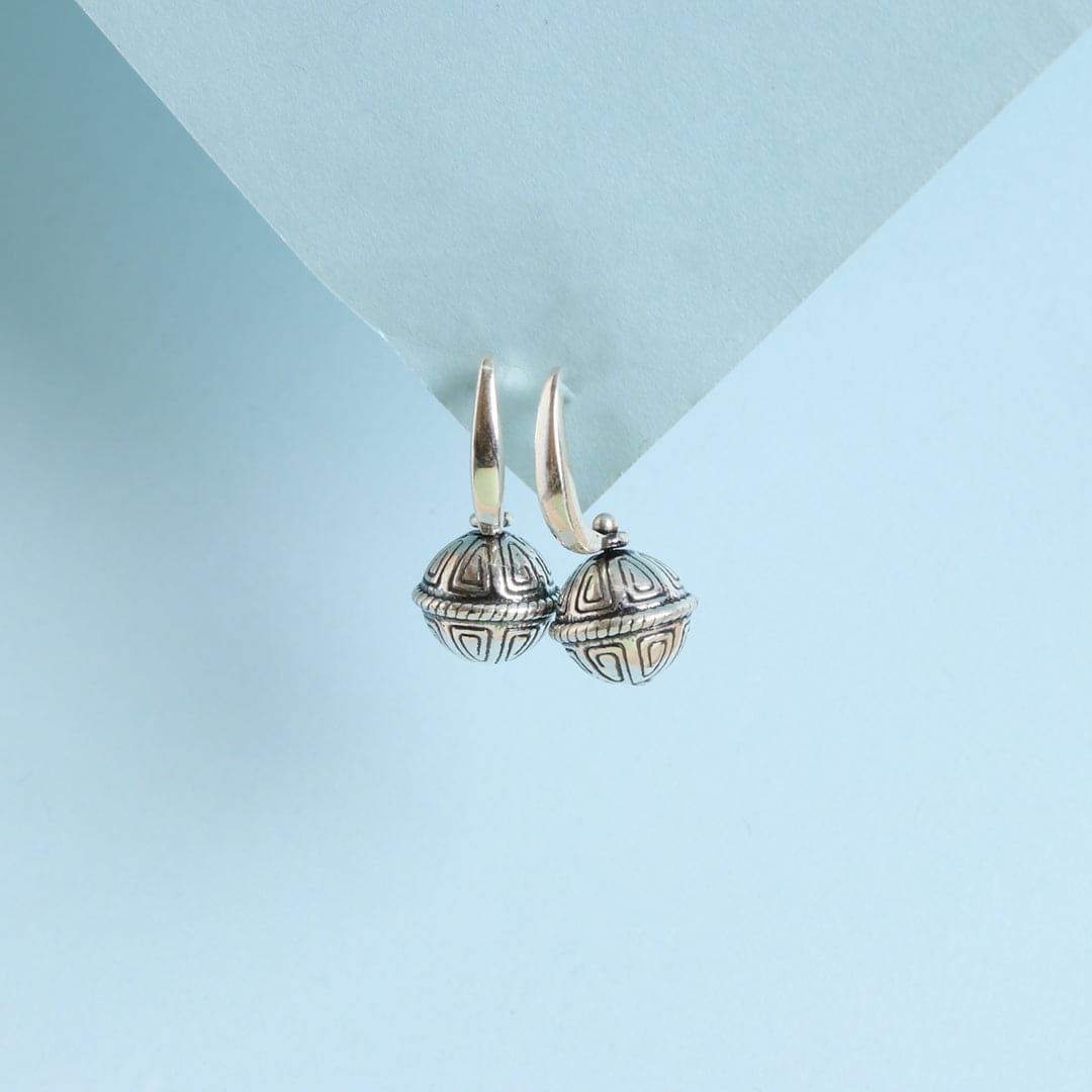 Carved Beads Earrings-0