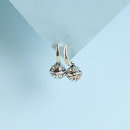 Carved Beads Earrings-0