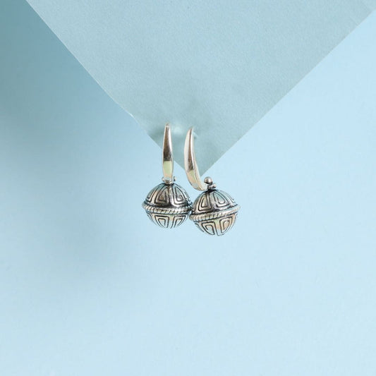 Carved Beads Earrings-0