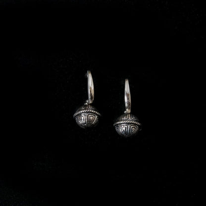 Carved Beads Earrings-1