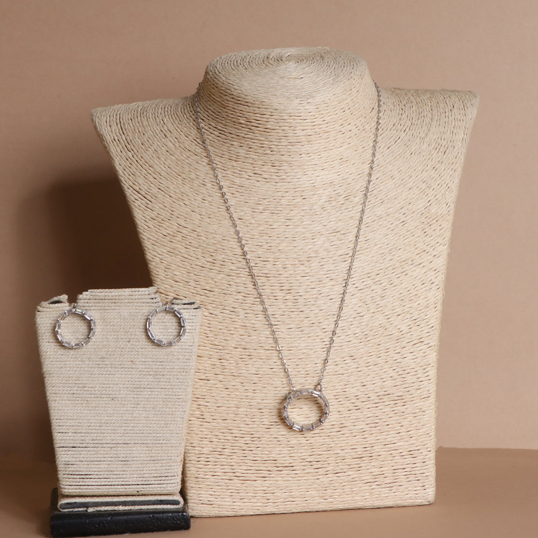 Baquette Pendant Set-0