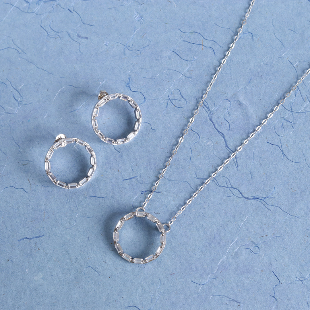 Baquette Pendant Set-1