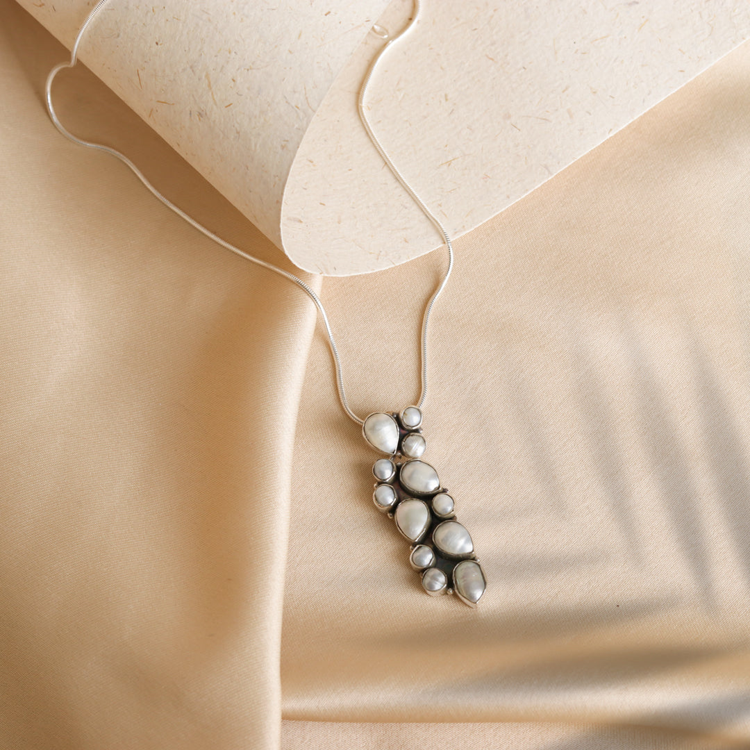 Abstract Pearl Pendant-0