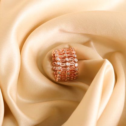 Adjustable Rose Gold Ring Kada-1