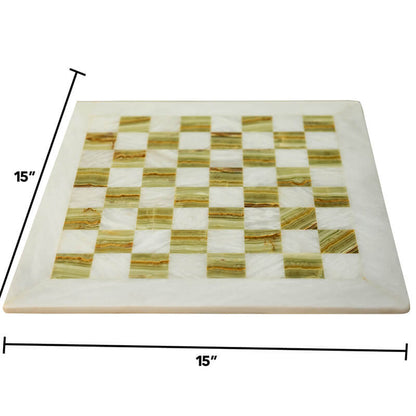 15 Inches Natural Marble Chess Board Only-4