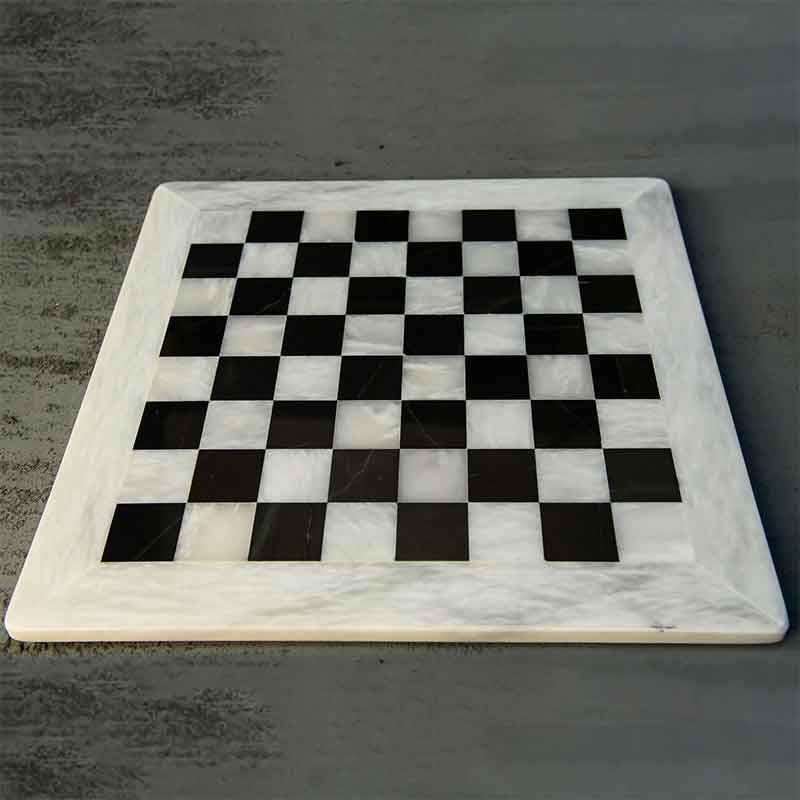 15 Inches Natural Marble Chess Board Only-5