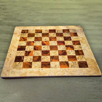 15 Inches Natural Marble Chess Board Only-0