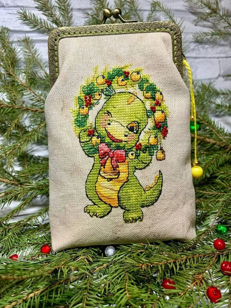 A dragon with a wreath - PDF Cross Stitch Pattern-3