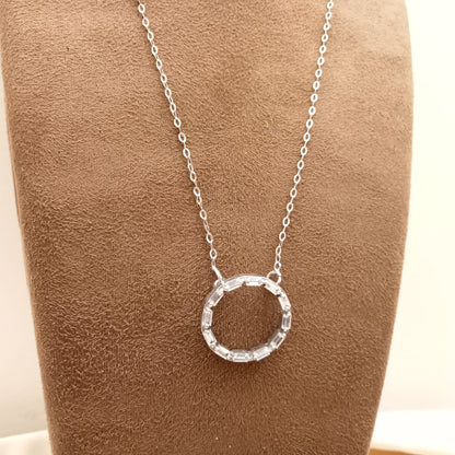 Baguette Pendant With Chain-3
