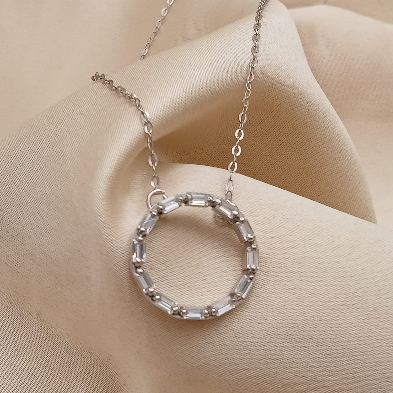 Baguette Pendant With Chain-0