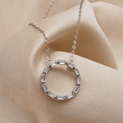 Baguette Pendant With Chain-0