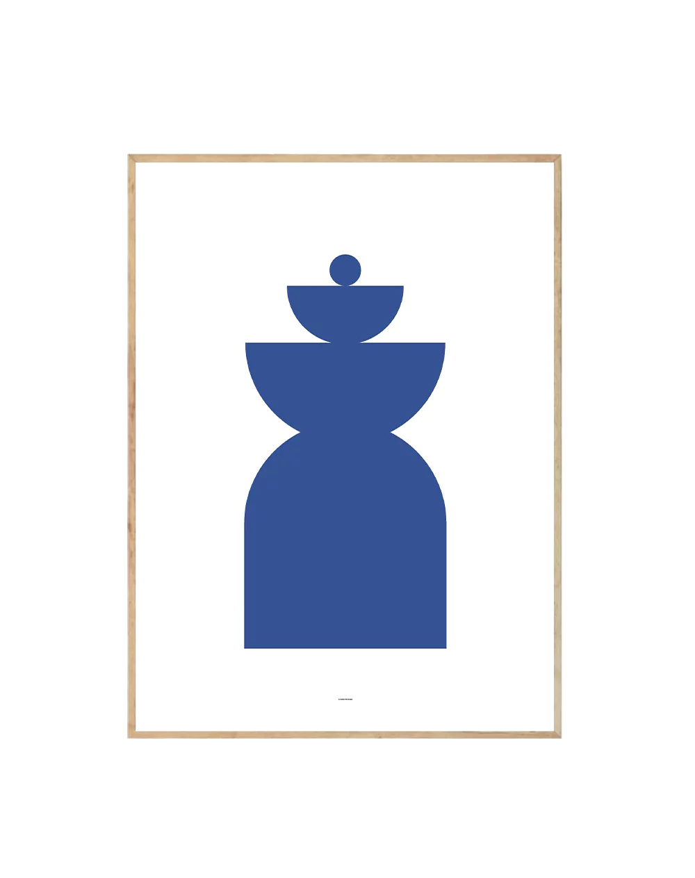 Abstract Geometric Blue II-0