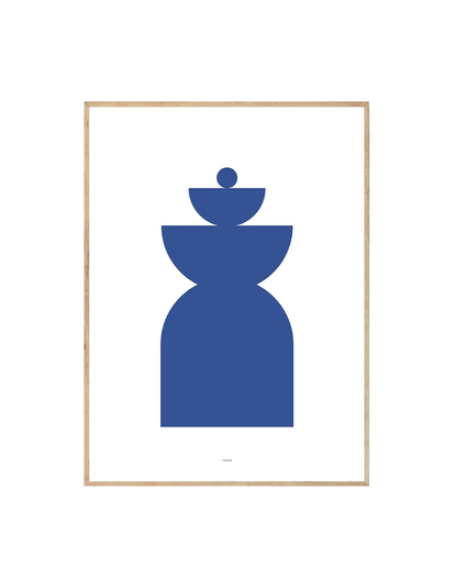 Abstract Geometric Blue II-0