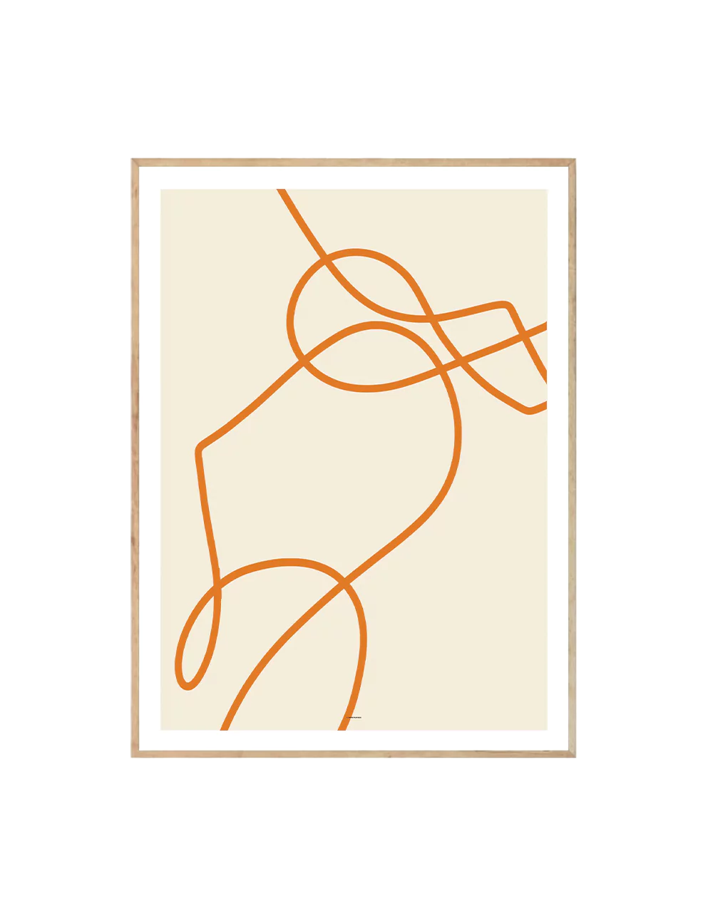 Abstract Lines Orange I-0