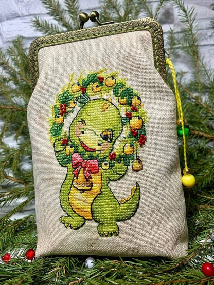A dragon with a wreath - PDF Cross Stitch Pattern-4