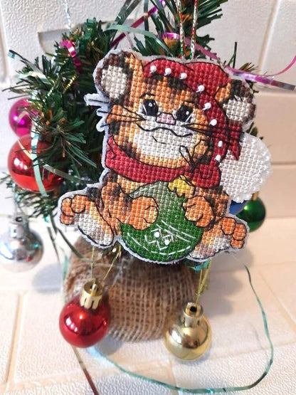 A tiger cub and a ball - PDF Cross Stitch Pattern-2